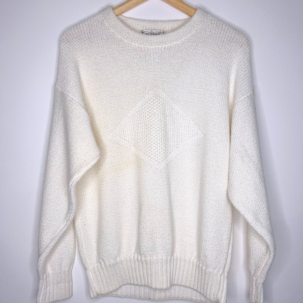 Vintage Gap white knit sweater